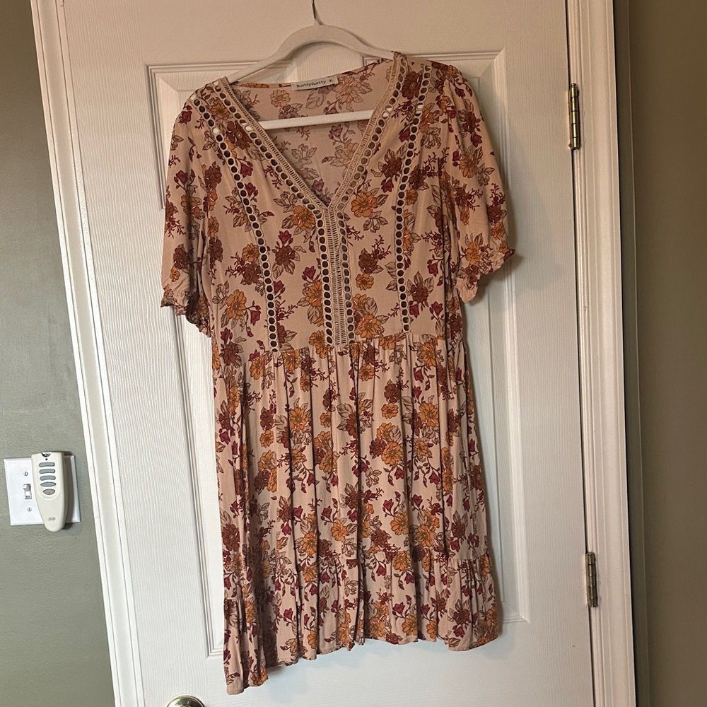 Floral V-Neck Dress